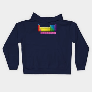 Circle Periodic Table - 118 Element Rainbow Colors Kids Hoodie